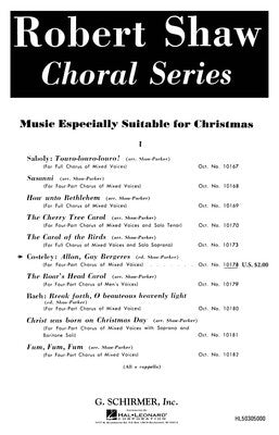 ALLON GAY BERGERES SATB A CAPPELLA