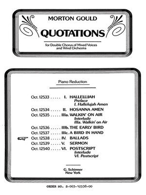 BALLADS FROM QUOTATIONS SSAATTBB/PIANO
