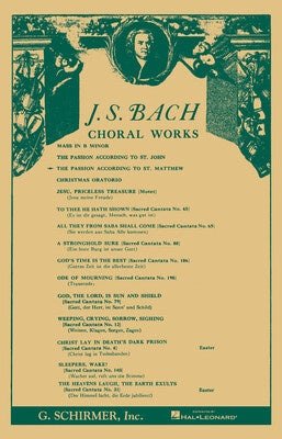 BACH - ST MATTHEW PASSION VOCAL SCORE ENG
