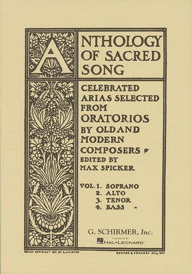 ANTHOLOGY OF SACRED SONGS VOL 4 BASS
