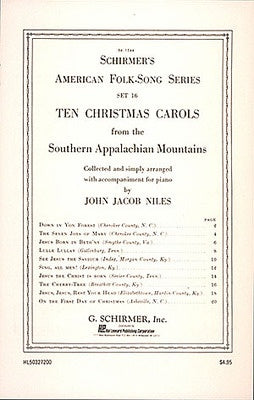 10 CHRISTMAS CAROLS FROM SOUTHERN APPALACHIAN MOUNTAINS
