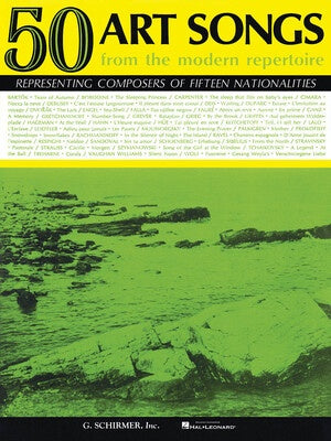 50 ART SONGS FROM THE MODERN REPERTOIRE
