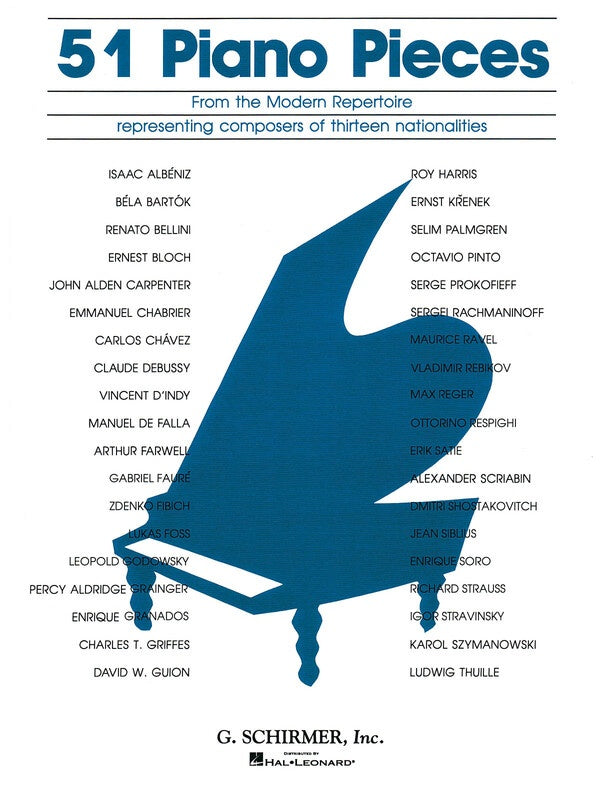 51 PIANO PIECES FROM THE MODERN REPERTOIRE