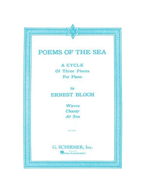 BLOCH - POEMS OF THE SEA FOR PIANO