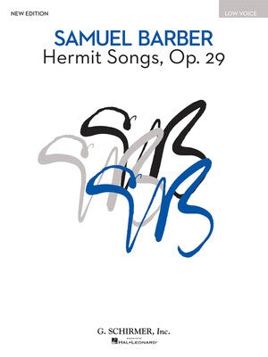 BARBER - HERMIT SONGS OP 29 LOW VOICE/PIANO