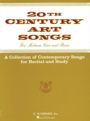 20TH CENTURY ART SONGS MEDIUM VOICE/PIANO
