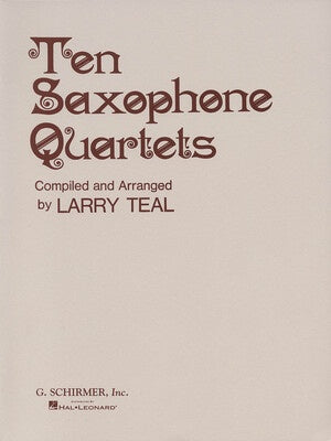 10 SAXOPHONE QUARTETS SC/PTS ARR TEAL