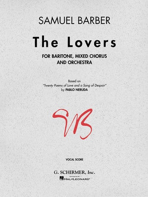 BARBER - THE LOVERS VOCAL SCORE