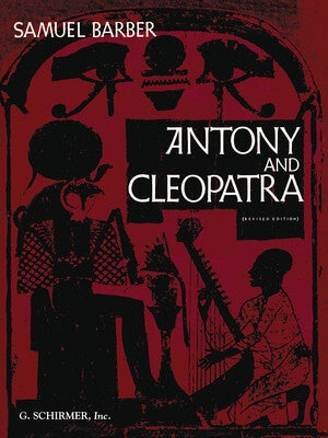 BARBER - ANTONY AND CLEOPATRA VOCAL SCORE