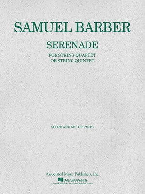 BARBER - SERENADE FOR STRINGS OP 1 SO OR QUARTET SC/PTS