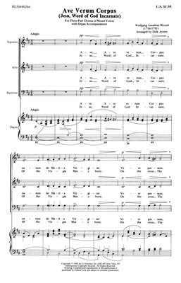 AVE VERUM CORPUS (JESU WORD OF GOD INCARNATE) SAB