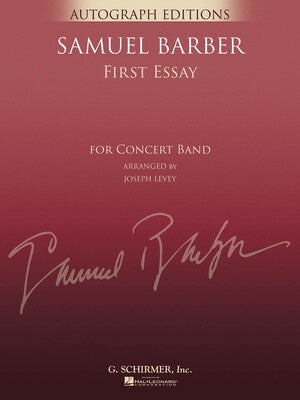 BARBER - FIRST ESSAY CONCERT BAND GR 5 FULL SCORE