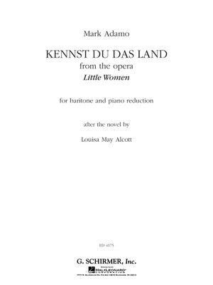 ADAMO - KENNST DU DAS LAND FOR BARITONE VOICE/PIANO