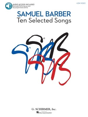 BARBER - 10 SELECTED SONGS LOW VOICE BK/CD