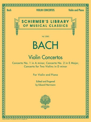 BACH - VIOLIN CONCERTOS FOR VIOLIN/PIANO