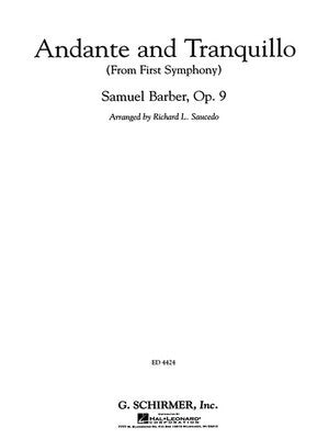 BARBER - ANDANTE AND TRANQUILLO (FROM 1ST SYMPHONY) CB SCORE