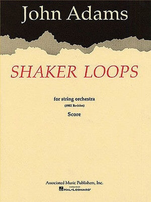 ADAMS - SHAKER LOOPS SO FULL SCORE
