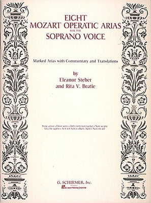 8 MOZART OPERATIC ARIAS FOR SOPRANO VOICE