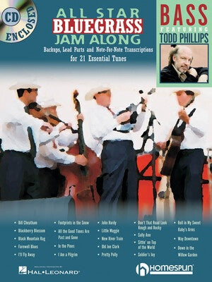 ALL STAR BLUEGRASS JAM ALONG FOR BASS BK/CD