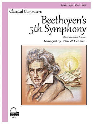 BEETHOVENS 5TH SYMPHONY LEVEL 4 PIANO SOLO ARR SCHAUM