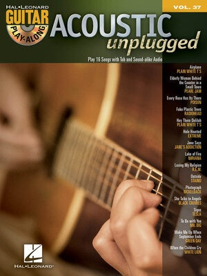 ACOUSTIC UNPLUGGED GUITAR PLAYALONG V37 BK/CD