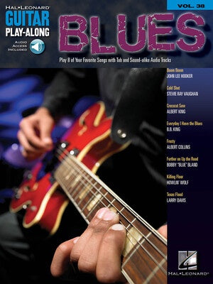 BLUES GUITAR PLAYALONG V38 BK/OLA