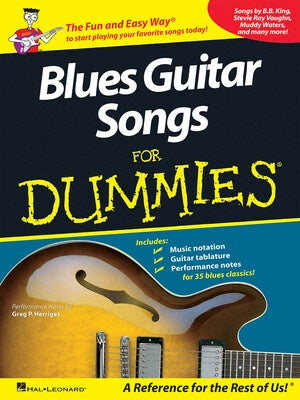 BLUES GUITAR SONGS FOR DUMMIES GTR TAB