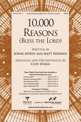 10000 REASONS (BLESS THE LORD) SATB