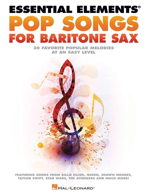 ESSENTIAL ELEMENTS POP SONGS FOR BARITONE SAX