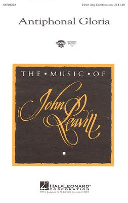 ANTIPHONAL GLORIA 2 PART ARR LEAVITT (POD)