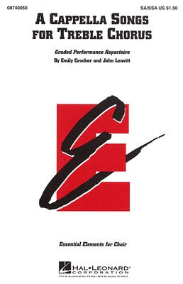 A CAPPELLA SONGS TREB CHORUS SA/SSA