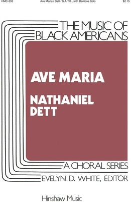 AVE MARIA BARITONE SOLO/SATB A CAPPELLA