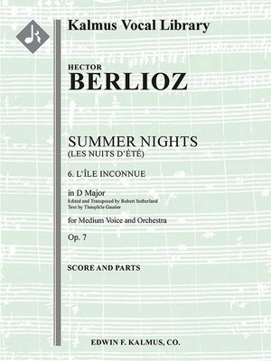 BERLIOZ - LES NUITS DETE NO 6 L'ISLE INCONNUE D MAJOR SC/PTS