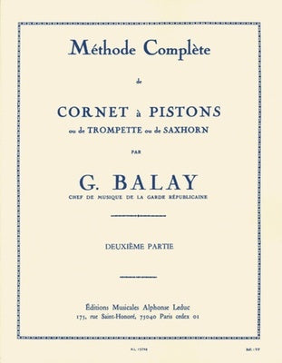 BALAY - COMPLETE METHOD CORNET/TRUMPET VOL 2