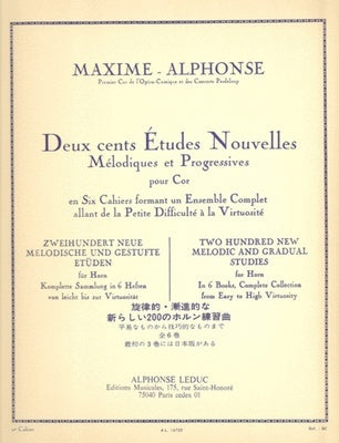 ALPHONSE - 200 ETUDES FOR HORN VOL 2