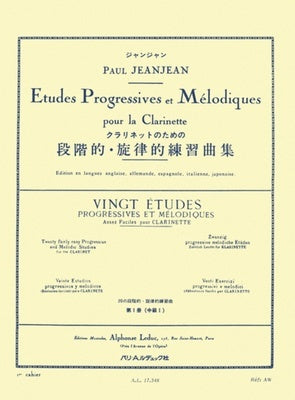 20 EASY PROGRESSIVE AND MELODIC STUDIES VOL 1 CLARINET
