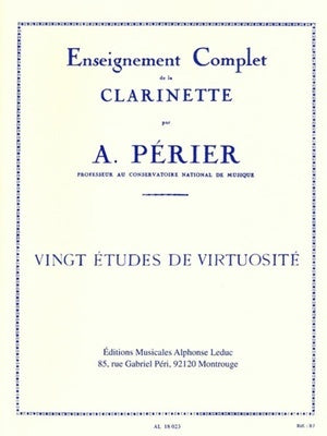 20 VIRTUOSIC ETUDES FOR CLARINET