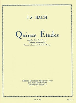 15 ETUDES AFTER J S BACH FOR CLARINET