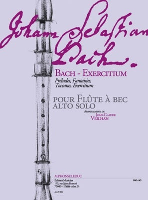 BACH - EXERCITIUM TREBLE RECORDER