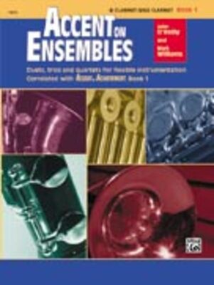 ACCENT ON ENSEMBLES BK 1 ALTO SAX/BARITONE SAX