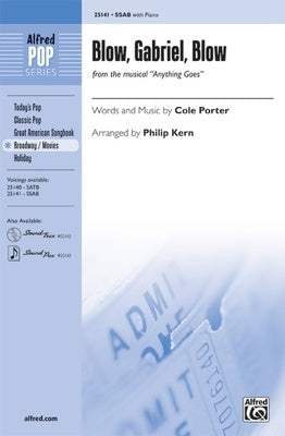 BLOW GABRIEL BLOW SAB/PIANO