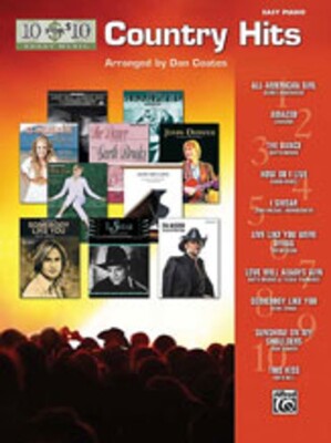 10 FOR 10 COUNTRY HITS EASY PIANO ARR COATES