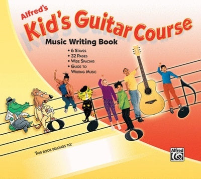 ALFREDS KIDS GUITAR COURSE MUSIC WRITING BOOK