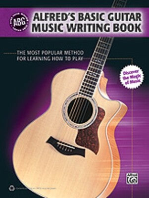ALFREDS BASIC GUITAR MUSIC WRITING BOOK
