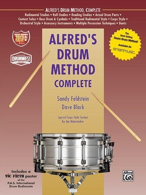 ALFREDS DRUM METHOD COMPLETE FOR SNARE DRUM