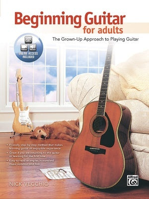 BEGINNING GUITAR FOR ADULTS BK/OLM