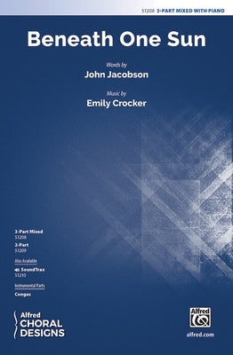 BENEATH ONE SUN 3 PART MIXED/PIANO