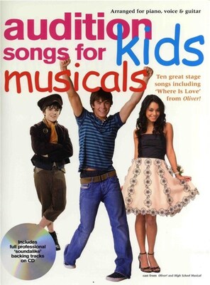 AUDITION SONGS FOR KIDS MUSICALS BK/CD