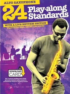24 PLAY ALONG STANDARDS ALTO SAX BK/OLA