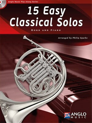 15 EASY CLASSICAL SOLOS HORN BK/CD